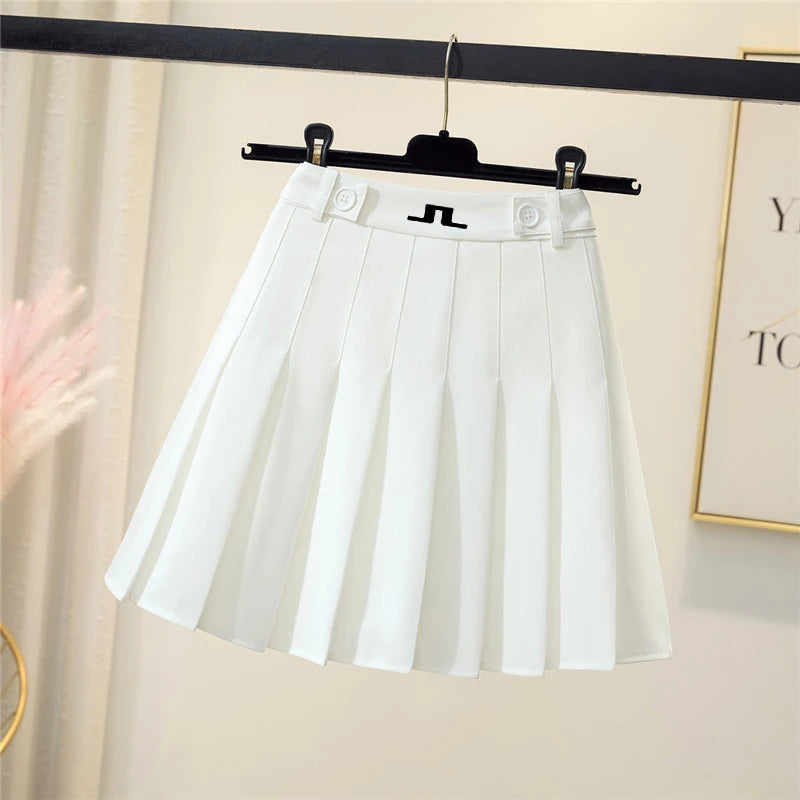 High Quality Women Golf Skirt with Safety Pants Breathable Sports Fitness Tennis Skirts J Lindeberg Golf Wear Ladies Golf Shorts