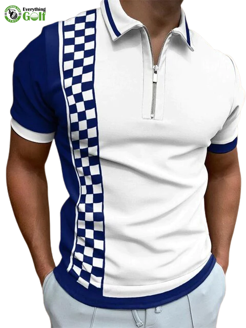 LUXURY BRAND POLO STRIPED PATCHWORK PRINT T-SHIRT FOR MEN SHORT