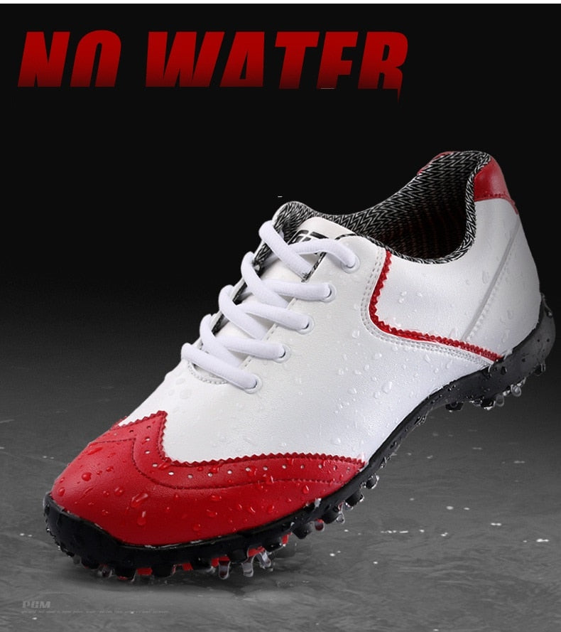 Pgm Golf Shoes Women's Waterproof Golf Sports Activities Nail Shoes Ladies Brogue Style Breathable Sports Trainers