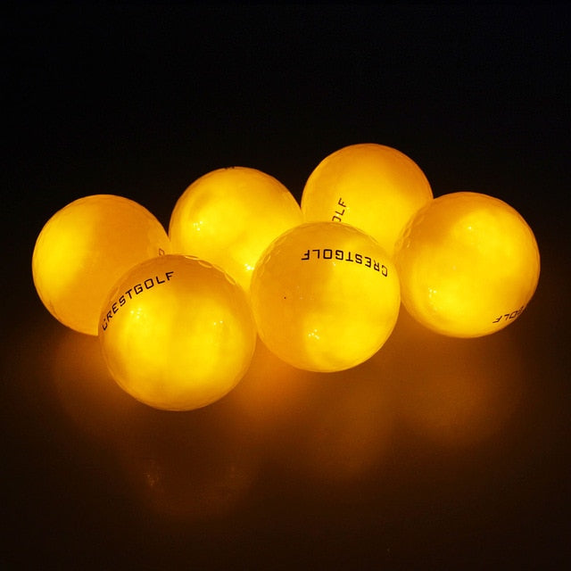 CRESTGOLF Waterproof Led Golf Balls 4 pcs/pack for Night Training High Hardness Material for Golf Practice Balls 2021 The Newest