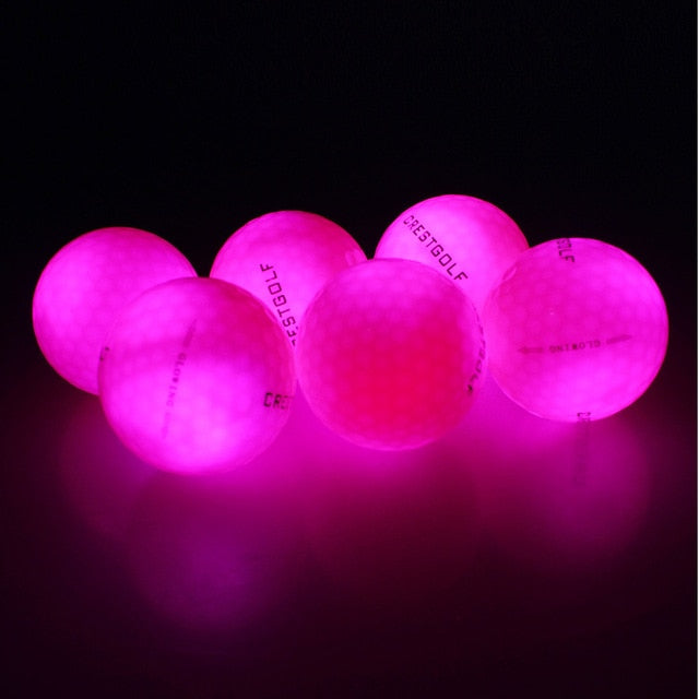 CRESTGOLF Waterproof Led Golf Balls 4 pcs/pack for Night Training High Hardness Material for Golf Practice Balls 2021 The Newest