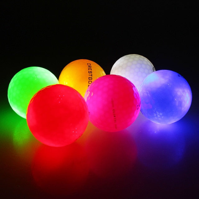 CRESTGOLF Waterproof Led Golf Balls 4 pcs/pack for Night Training High Hardness Material for Golf Practice Balls 2021 The Newest