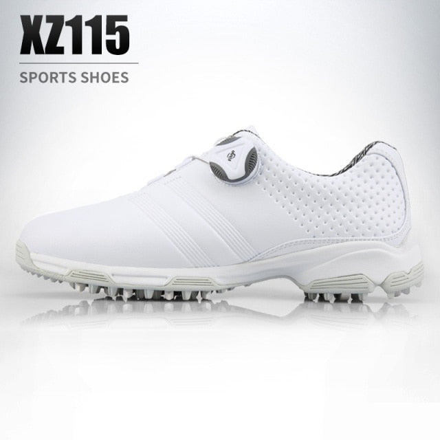 Pgm Waterproof Golf Shoes Womens Shoes Lightweight Knob Buckle Shoelace Sneakers Ladies Breathable Non-Slip Trainers Shoes