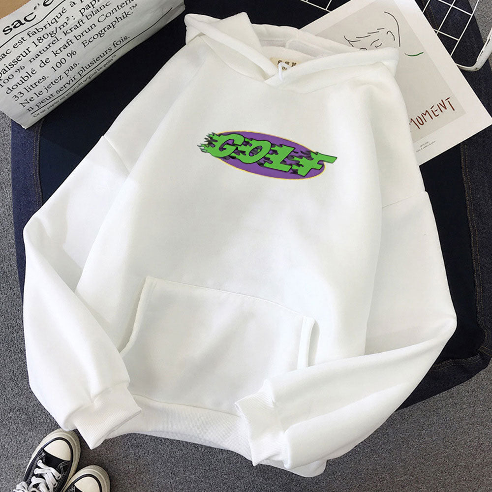 Golf Wang Tyler The Creator Vote GLOF Logo Hoodie Sweatshirts Women Oversized Hip-hop Hoody Woman Korea Fashion Basic Hoodies