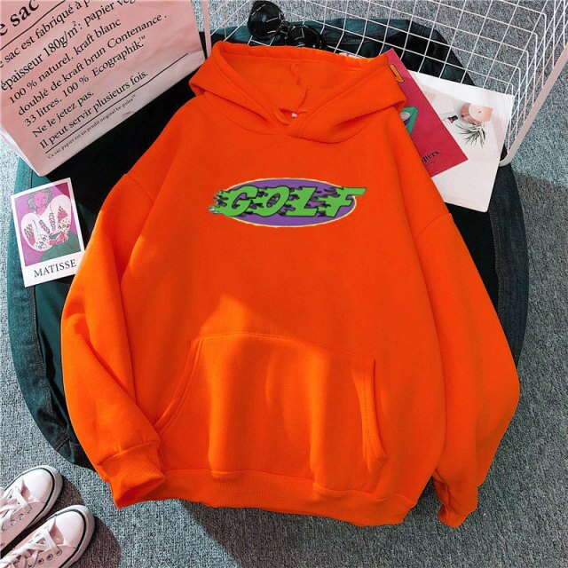 Golf Wang Tyler The Creator Vote GLOF Logo Hoodie Sweatshirts Women Oversized Hip-hop Hoody Woman Korea Fashion Basic Hoodies