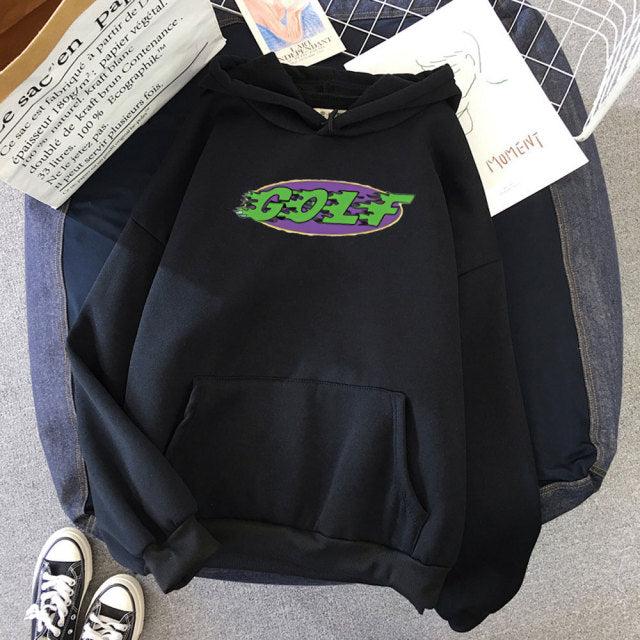 Golf Wang Tyler The Creator Vote GLOF Logo Hoodie Sweatshirts Women Oversized Hip-hop Hoody Woman Korea Fashion Basic Hoodies