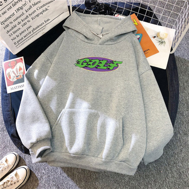 Golf Wang Tyler The Creator Vote GLOF Logo Hoodie Sweatshirts Women Oversized Hip-hop Hoody Woman Korea Fashion Basic Hoodies