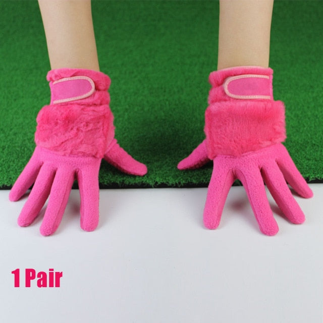 Golf Glove Women Ladies Pair Cool Leather Both Hand Summer Floral Colorful Breathable for Non Slip Gloves 1 Pair