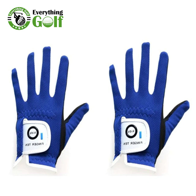 O FINGER TEN UNISEX GOLF GLOVES FOR JUNIOR | KIDS | YOUTH | TODDLER | PACK OF 2 (4 COLORS)