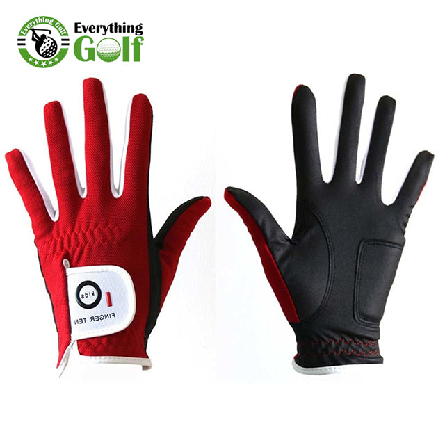 O FINGER TEN UNISEX GOLF GLOVES FOR JUNIOR | KIDS | YOUTH | TODDLER | PACK OF 2 (4 COLORS)