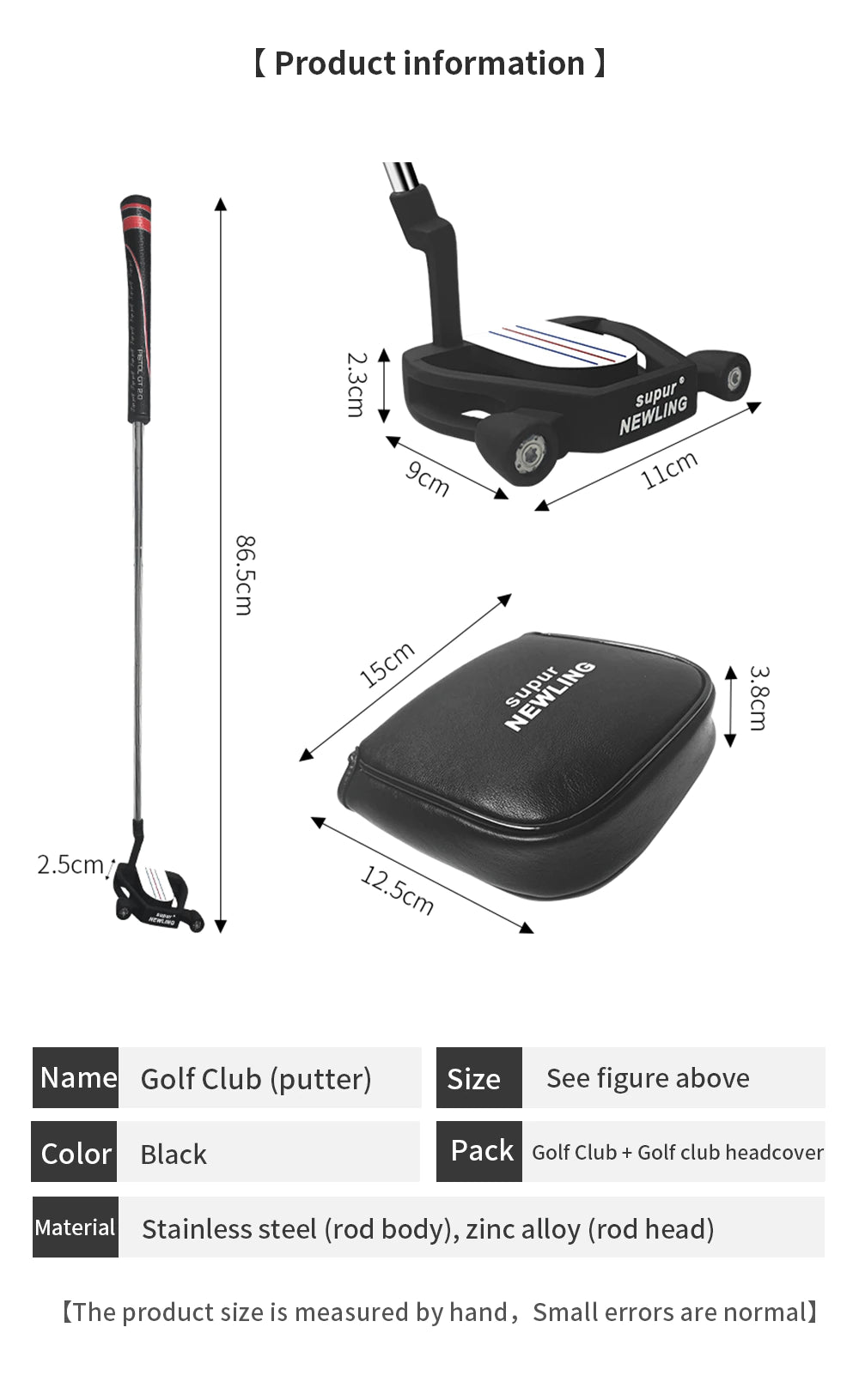 Golf Club Standing Putter for Men And Women - Golf Putter For Perfect Alignment –Stainless Steel Material -Three Line Aiming