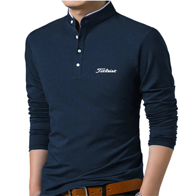 Golf men's clothes New Men Golf Clothing Long Sleeve T-shirt Men's Outdoor Sports Ventilation Loose Bottomed Polo Golf Wear 2022