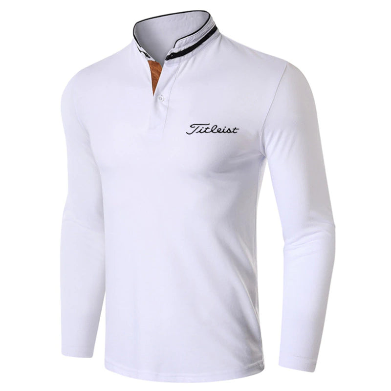 Golf men's clothes New Men Golf Clothing Long Sleeve T-shirt Men's Outdoor Sports Ventilation Loose Bottomed Polo Golf Wear 2022