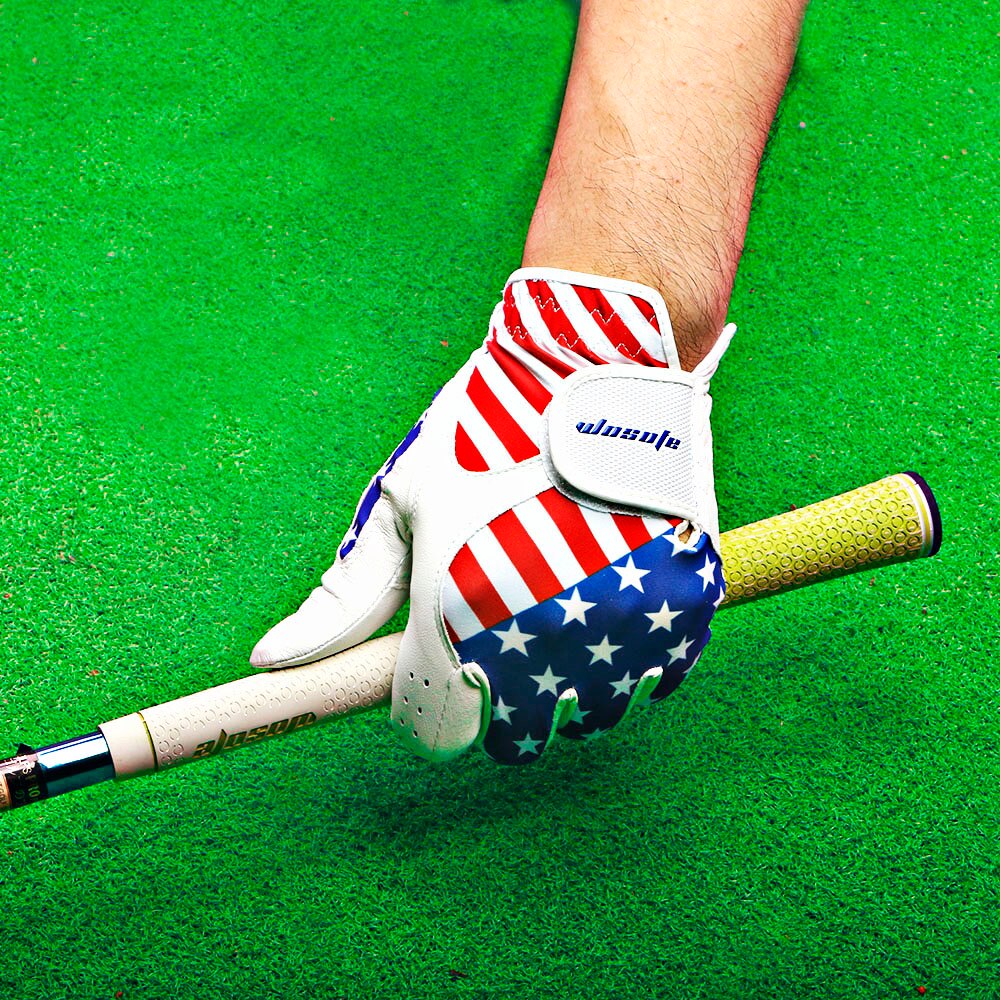 Golf gloves  Men's Left Hand Soft Breathable Golf Gloves Pure Sheepskin Golf Gloves free shipping