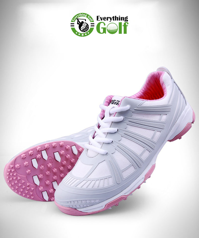 PGM GOLF-XZ088 WOMEN'S DOUBLE PATENT WATERPROOF | ANTI-SKIDDING OUTDOOR GOLF SHOES | LEISURE SPORTS