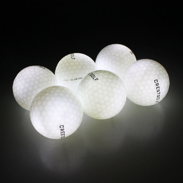 CRESTGOLF Waterproof Led Golf Balls 4 pcs/pack for Night Training High Hardness Material for Golf Practice Balls 2021 The Newest