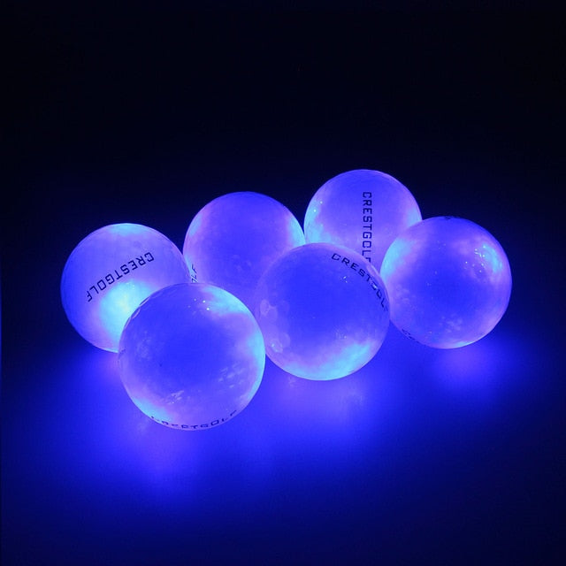 CRESTGOLF Waterproof Led Golf Balls 4 pcs/pack for Night Training High Hardness Material for Golf Practice Balls 2021 The Newest