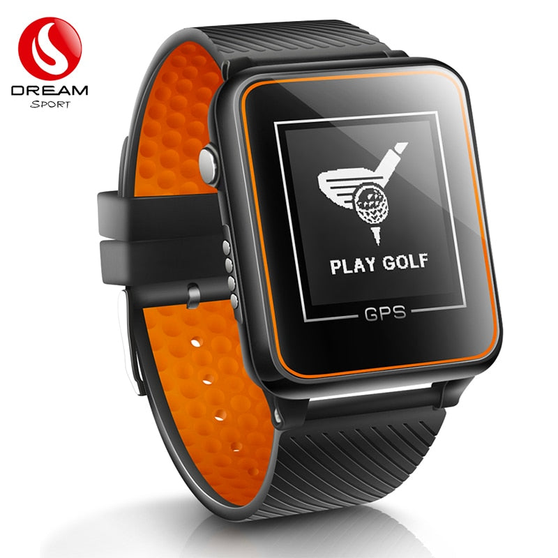 DREAM SPORT Golf GPS Watch with+40000 Golf Course,Golf Tracking with Yardage Distance/Hazard/Range Finder/Score Card DGF4 Orange