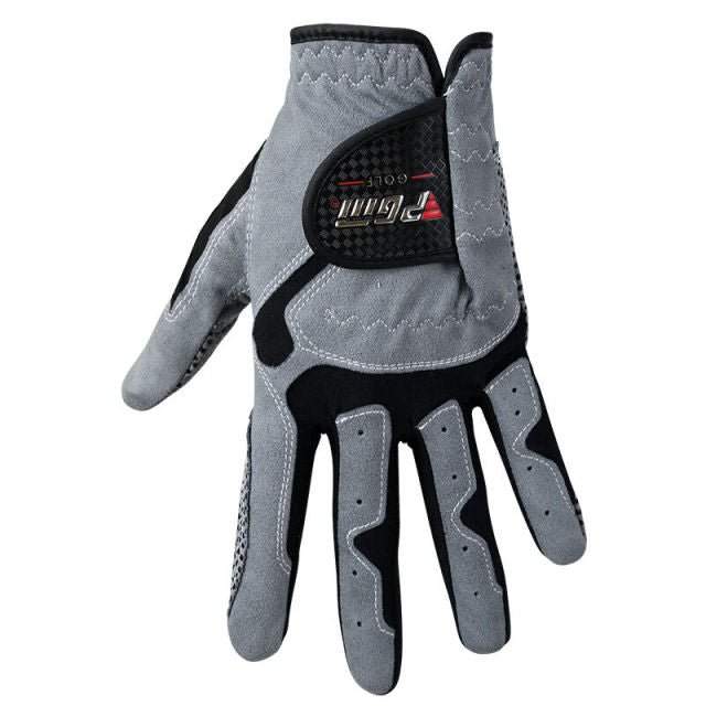 Pack 1 Pcs Men&#39;s Golf Glove Micro Fiber Soft Left Right LH RH Hand Anti-Skidding Non Slip Particles Breathable Golf Gloves