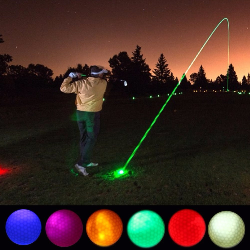 Glow Flashing In the Dark Night LED Light Up Golf Balls Multi Color Training Golf Balls